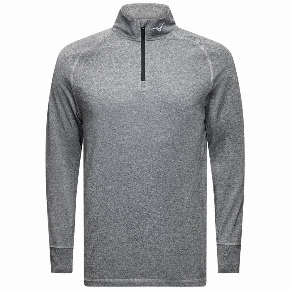 Casual Essentials product luxury indulgence Mizuno Melange 1/4 Zip Pullover - Black