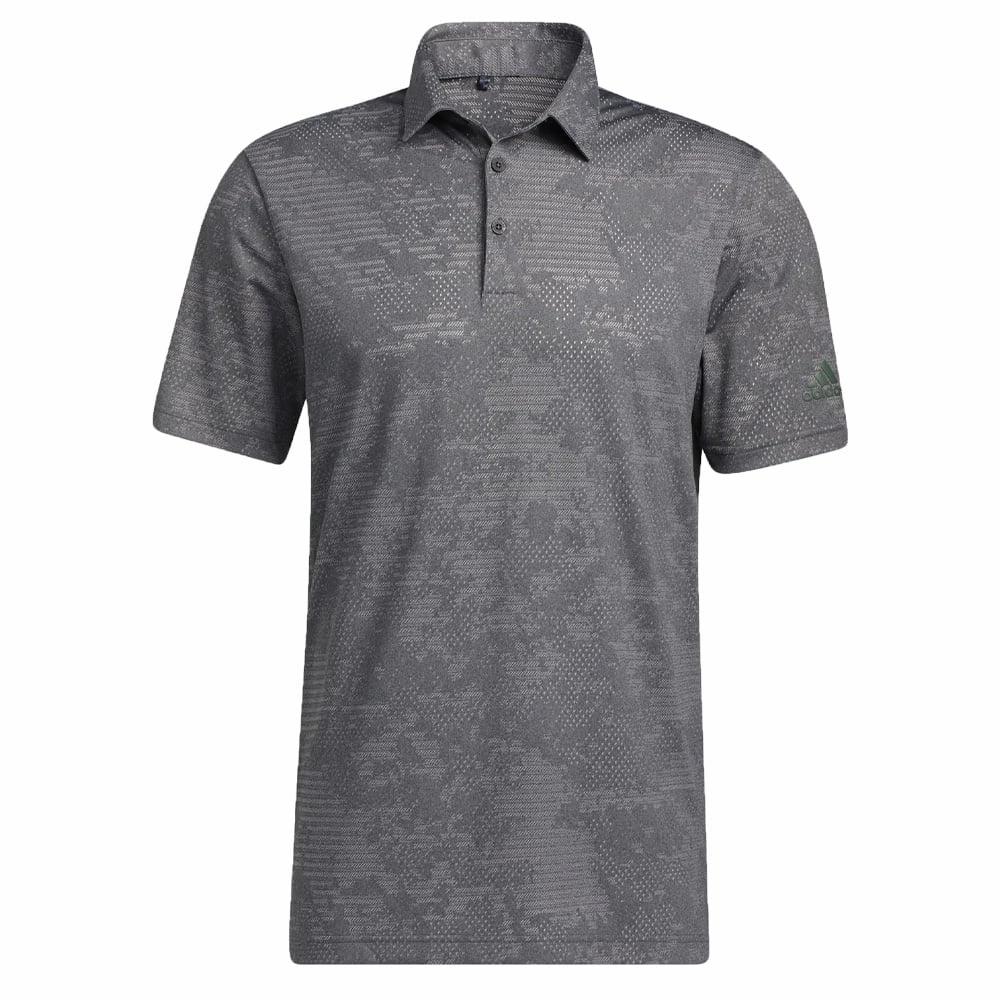Sweat Absorbent Beach relaxation adidas Camo Polo - Black/Grey Three