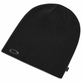 Chic Street Oakley Fine Knit Beanie - Blackout