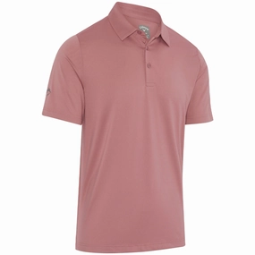 Callaway Swingtech Solid Polo Shirt - Mesa Rose QuickDry Material
