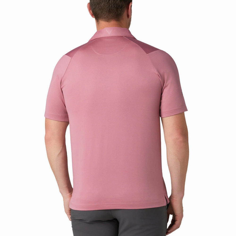 Callaway Swingtech Solid Polo Shirt - Mesa Rose winter warmth