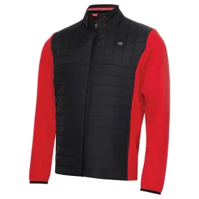 Calvin Klein Vardon Hybrid Jacket - Power Red/Black Tear Resistant
