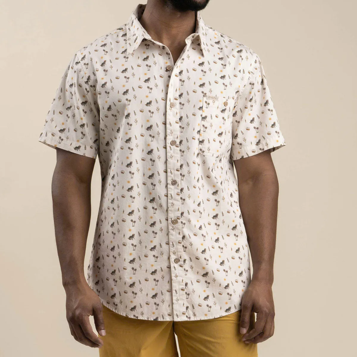 Layering Essential Daytime Look Sendero City Slicker Shirt - White Oasis