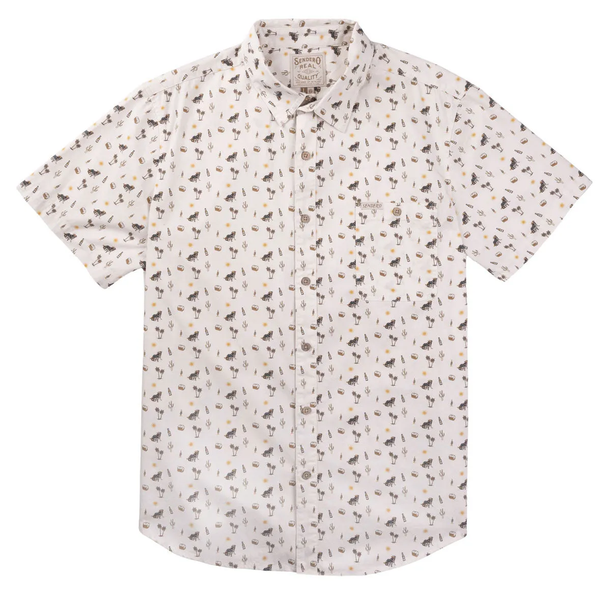 Sendero City Slicker Shirt - White Oasis Glossy Texture