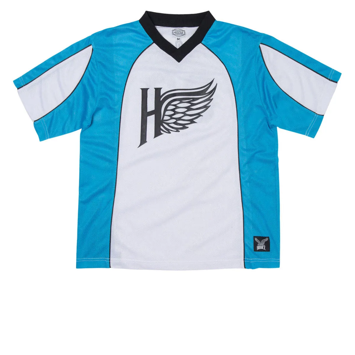 Hoddle Spider Football Jersey - Blue/White Holiday Travel Non Iron Material