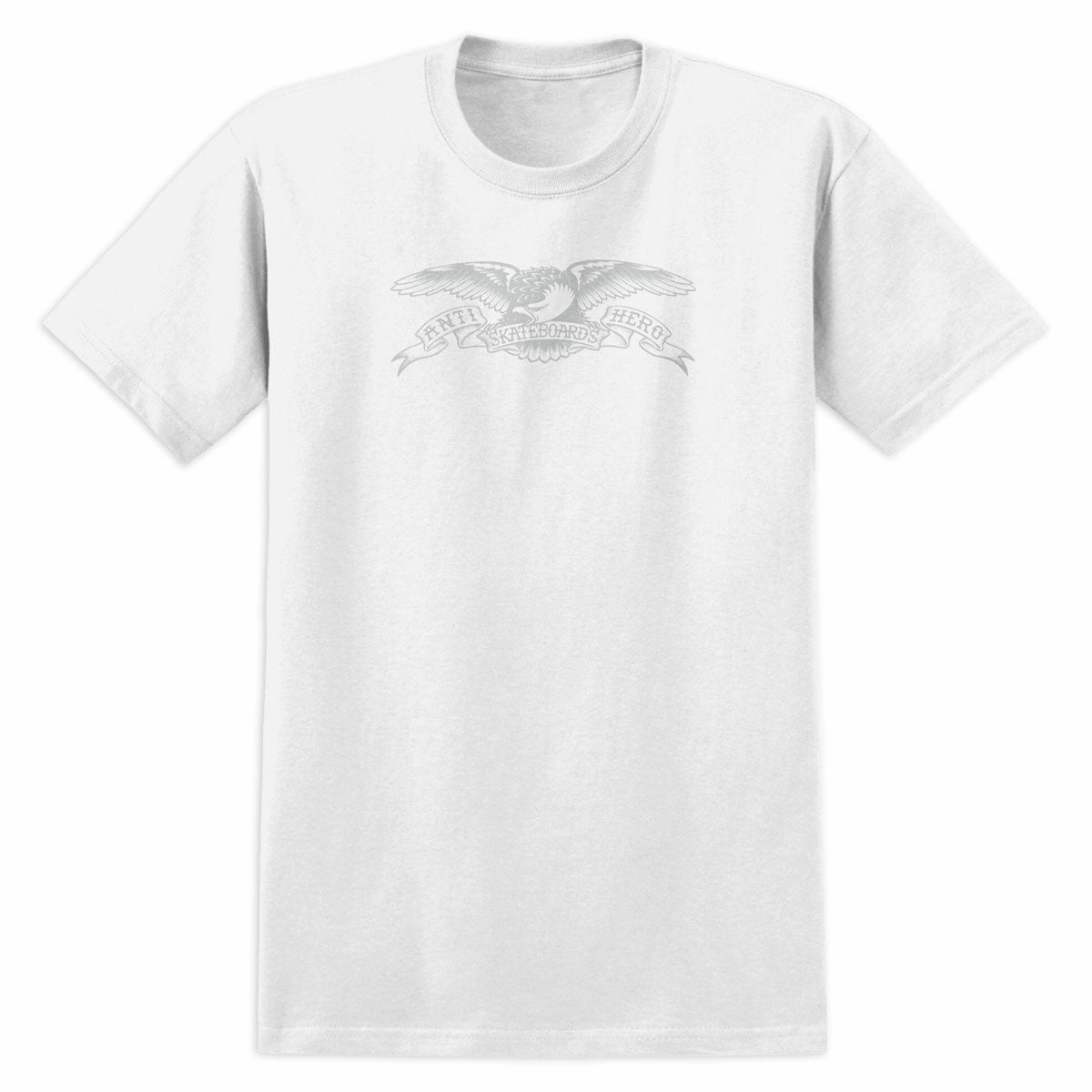 MinimalBranding Soft Fabric Anti-Hero Basic Eagle T-Shirt - White/Grey