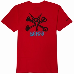 Powell-Peralta Rat Bones T-Shirt - Red Ultimate Comfort