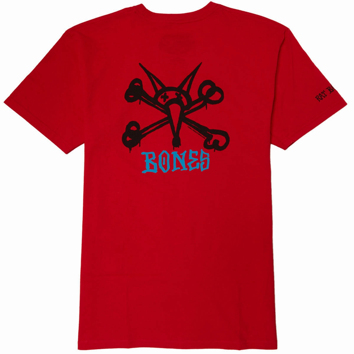 Powell-Peralta Rat Bones T-Shirt - Red Durable Collar Construction