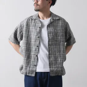 Layered Design SEUVAS / Open Collar Shirt
