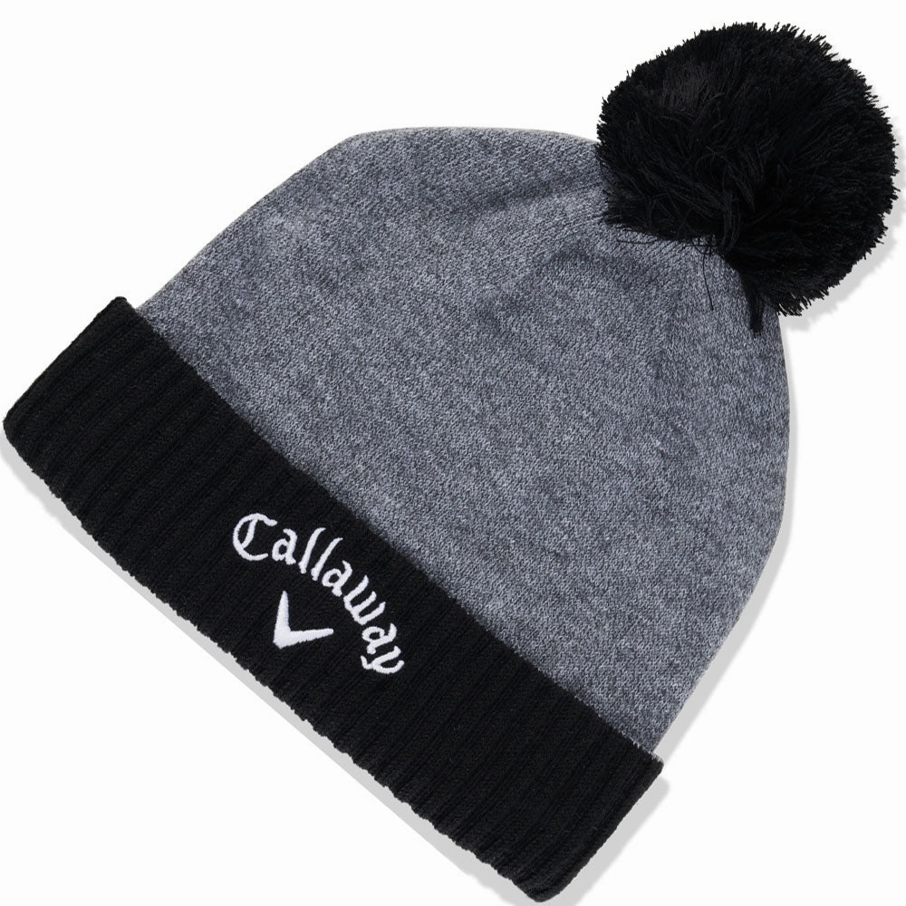 Rugged Mood Callaway Tour Authentic Pom Beanie - Dark Grey/Black
