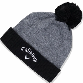 Rugged Mood Callaway Tour Authentic Pom Beanie - Dark Grey/Black