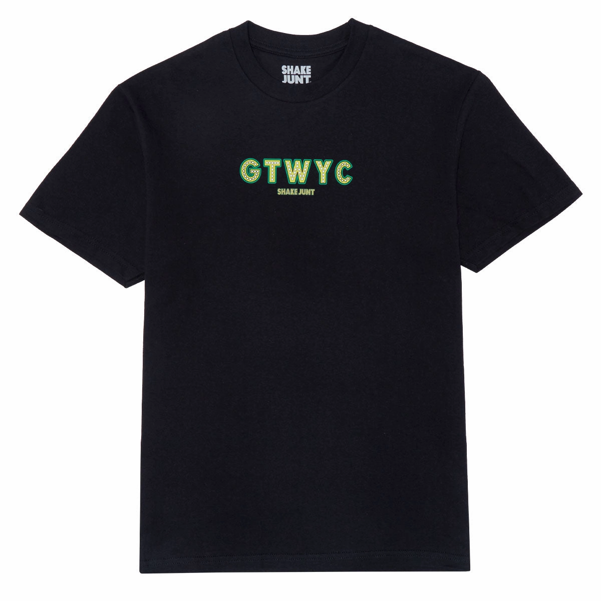 Shake Junt GTWYC T-Shirt - Black Non Fading Material casual outing