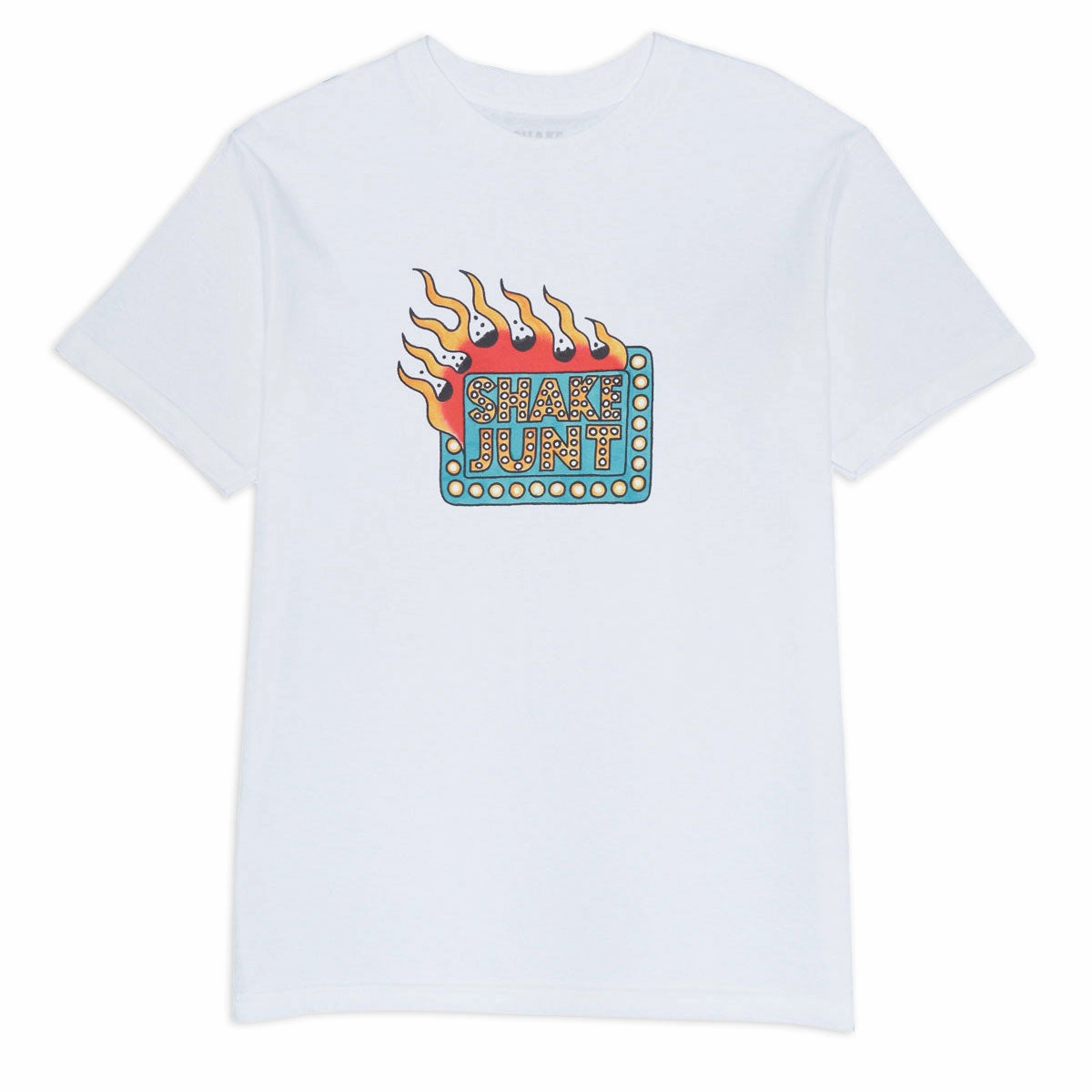 Unisex Fit Soft and Light Shake Junt Killa Cam Box Logo T-Shirt - White