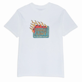 Unisex Fit Soft and Light Shake Junt Killa Cam Box Logo T-Shirt - White