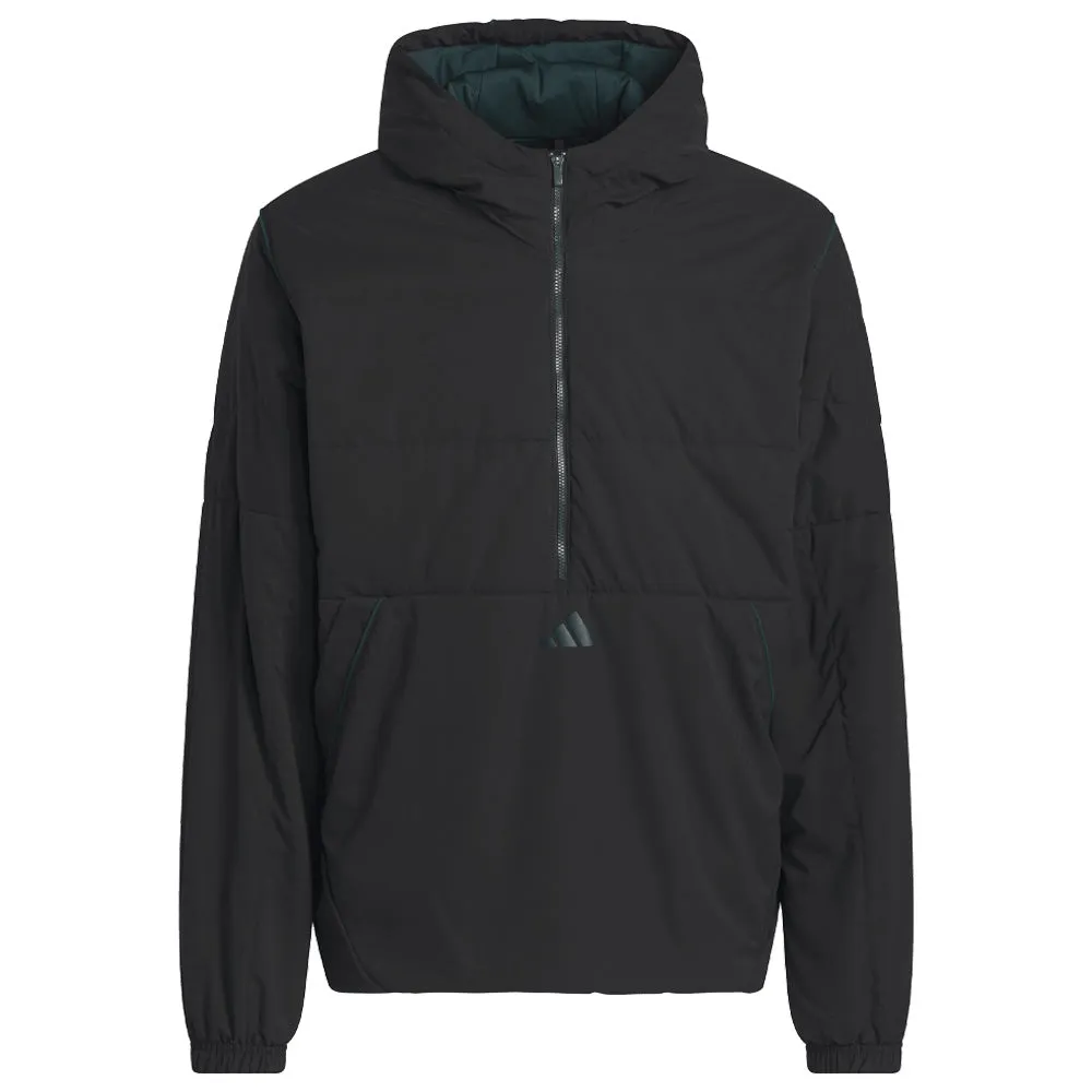 Layered Comfort Look adidas Beyond Twistweave Half-Zip Filled Loose Jacket - Black