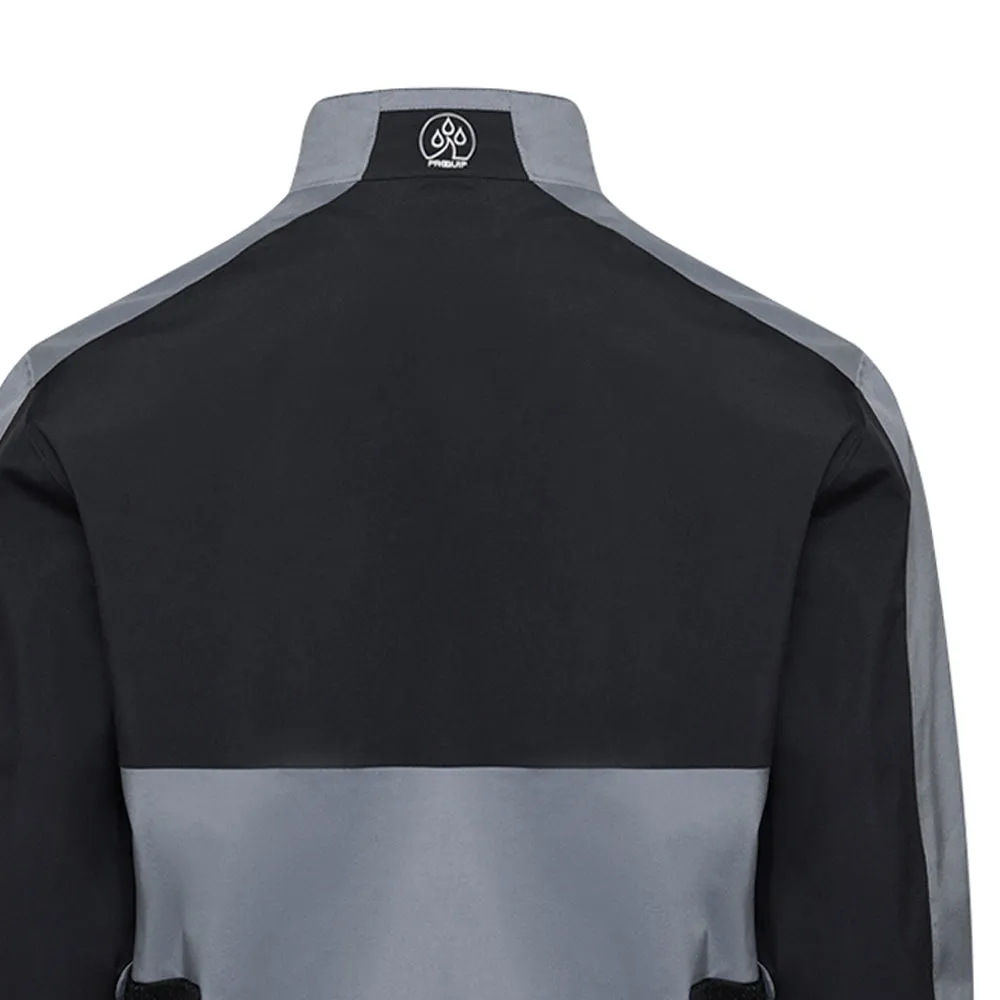 ProQuip Windermere Waterproof Jacket - Black/Grey Pocket Details