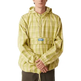 Reinforced Shoulders HUF Rivington Plaid Anorak Jacket - Tarragon