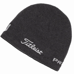 Titleist Merino Wool Beanie - Charcoal/White vintage flair