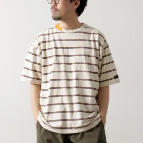 TaglessCollar Everyday Essential ILL ONE EIGHTY / Retro Striped T-Shirt