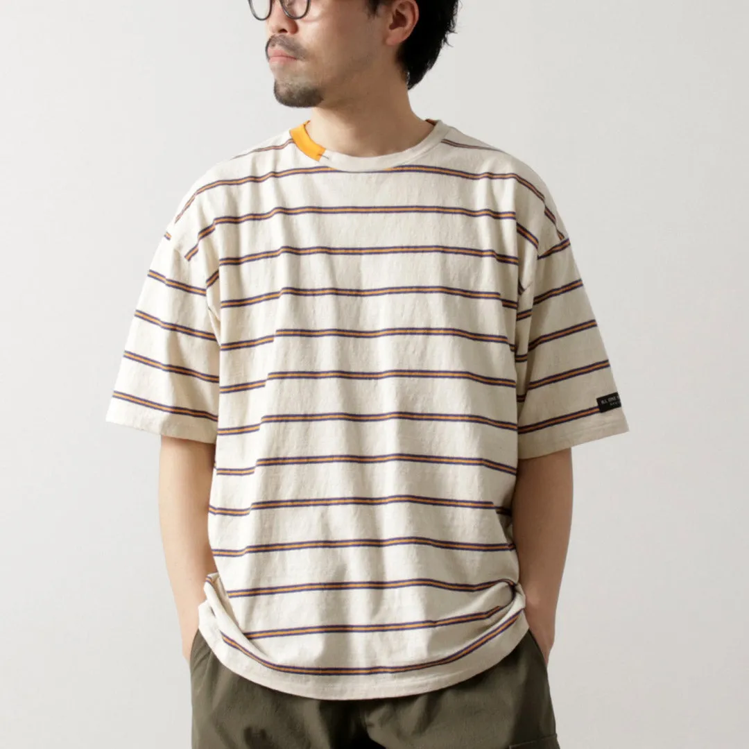 ILL ONE EIGHTY / Retro Striped T-Shirt Classic Color