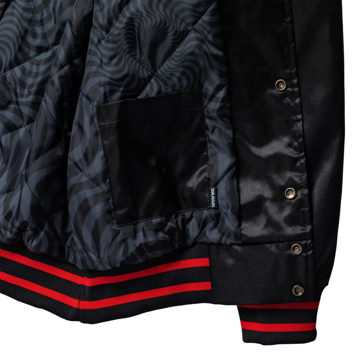 Hidden Ventilation Tear Resistant Spitfire Spitball Jacket - Black/Red