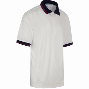 ProQuip Sub7 Plain Polo Shirt - White/Festival NoSideSeam Trendy Style