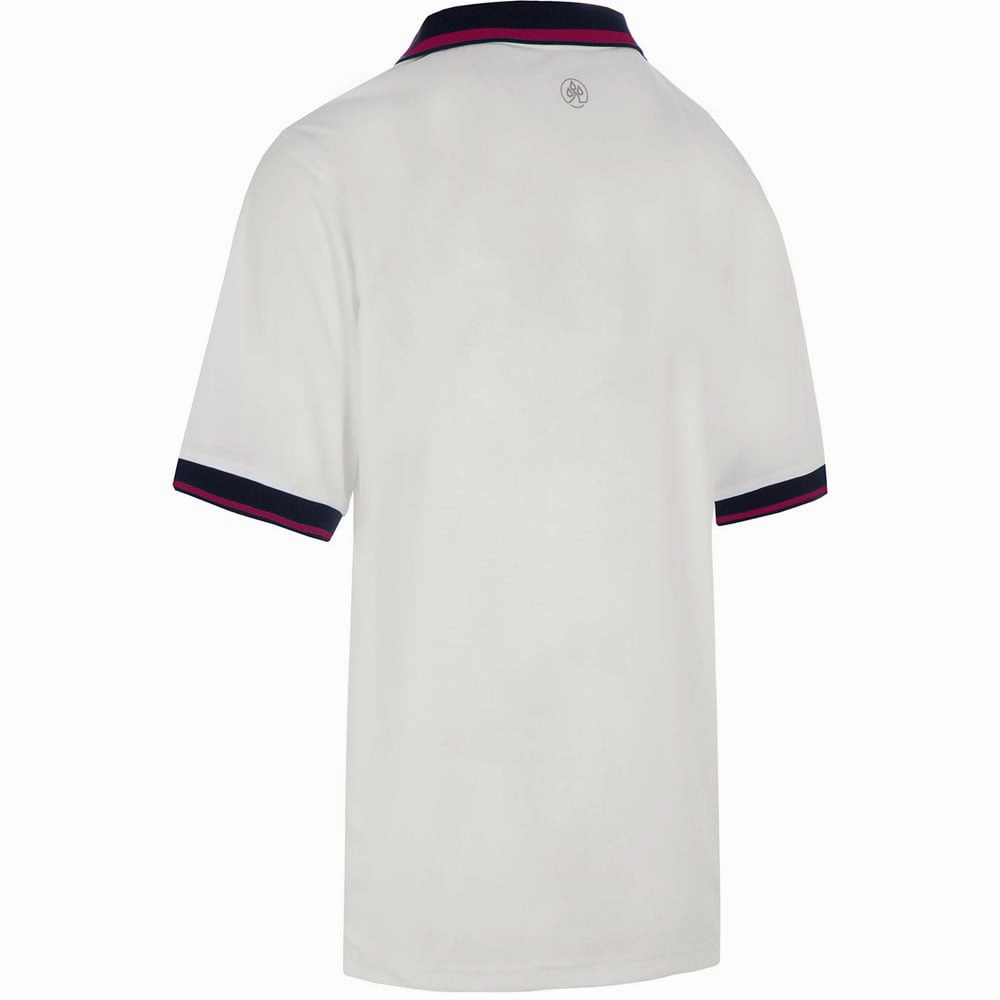ProQuip Sub7 Plain Polo Shirt - White/Festival Basic Wear Anti-static