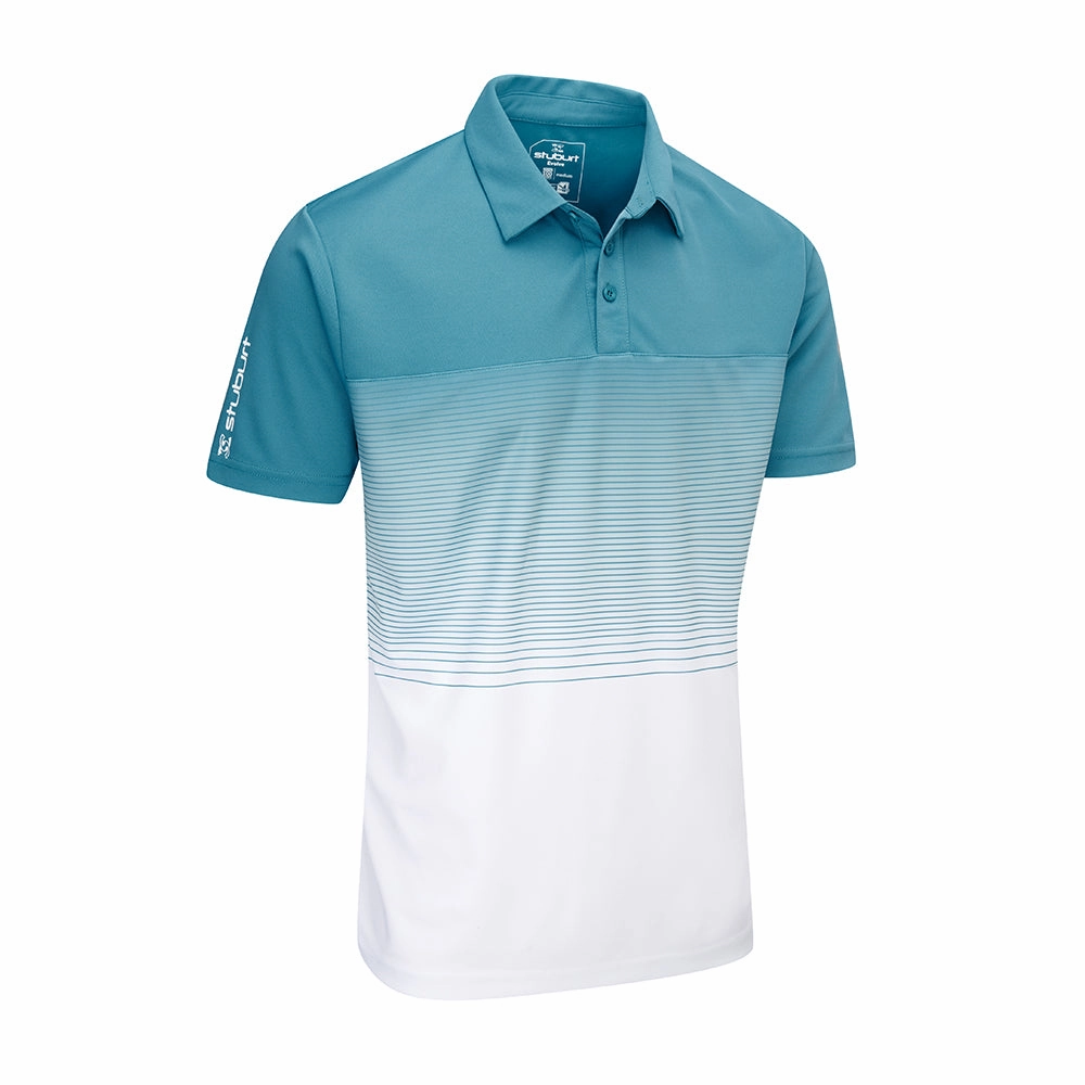 Stuburt Evolve Dalton Polo Shirt - Blue Steel Active Layering MoistureWickingFabric