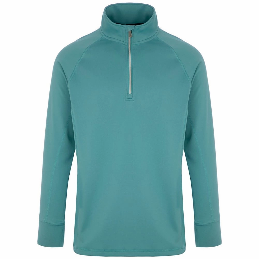 good for yoga Cozy Warmth ProQuip Pro Tech 1/2 Zip Pullover - Porcelain