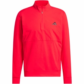adidas Ultimate365 Tour 1/4 Zip Pullover - Pure Ruby product snowboarding suitability