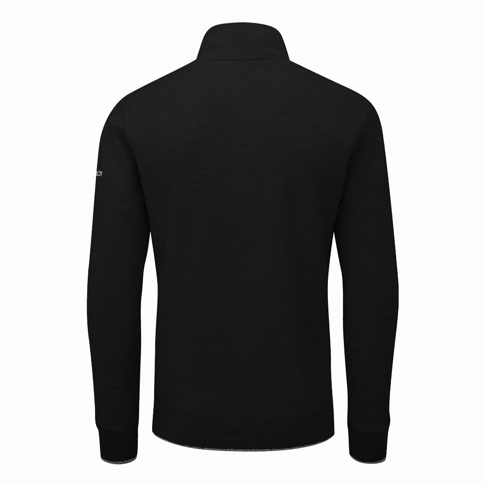 Sports Apparel Oscar Jacobson Anders Lined 1/2 Zip Sweater - Black
