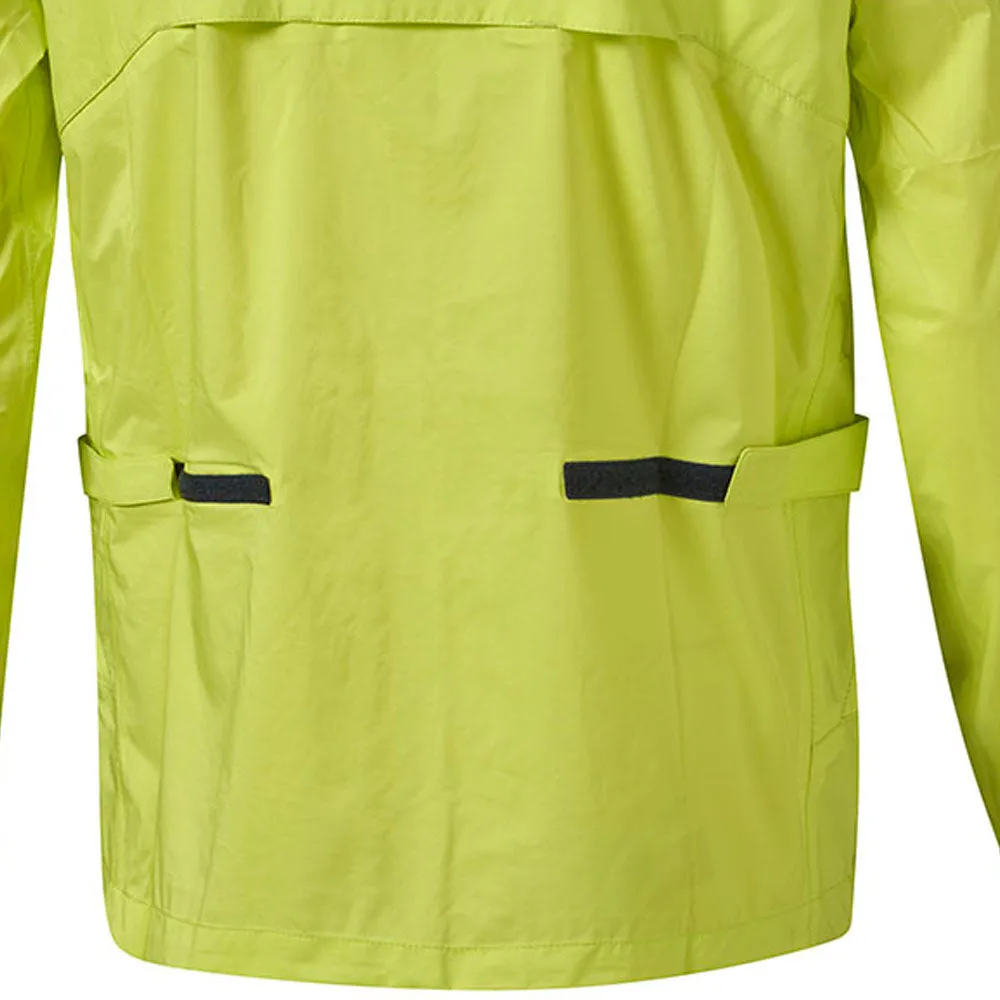 Classic Cut Matte Fabric Mizuno Nexlite Flex Waterproof Jacket - Lime Yellow