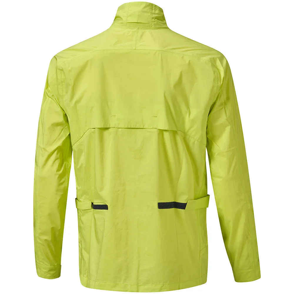 Mizuno Nexlite Flex Waterproof Jacket - Lime Yellow Detachable Layer