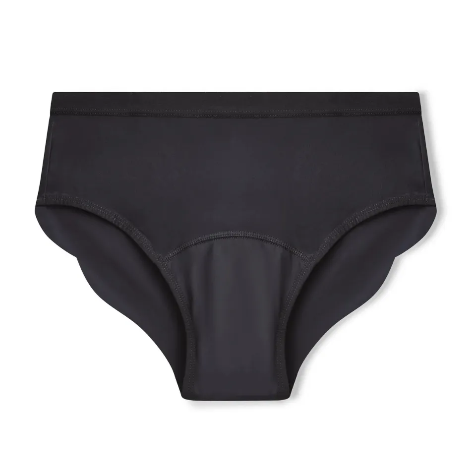NIXI Body Susie Sporty Hip Hugger Leak Proof Women's Underwear in Black Premium Party