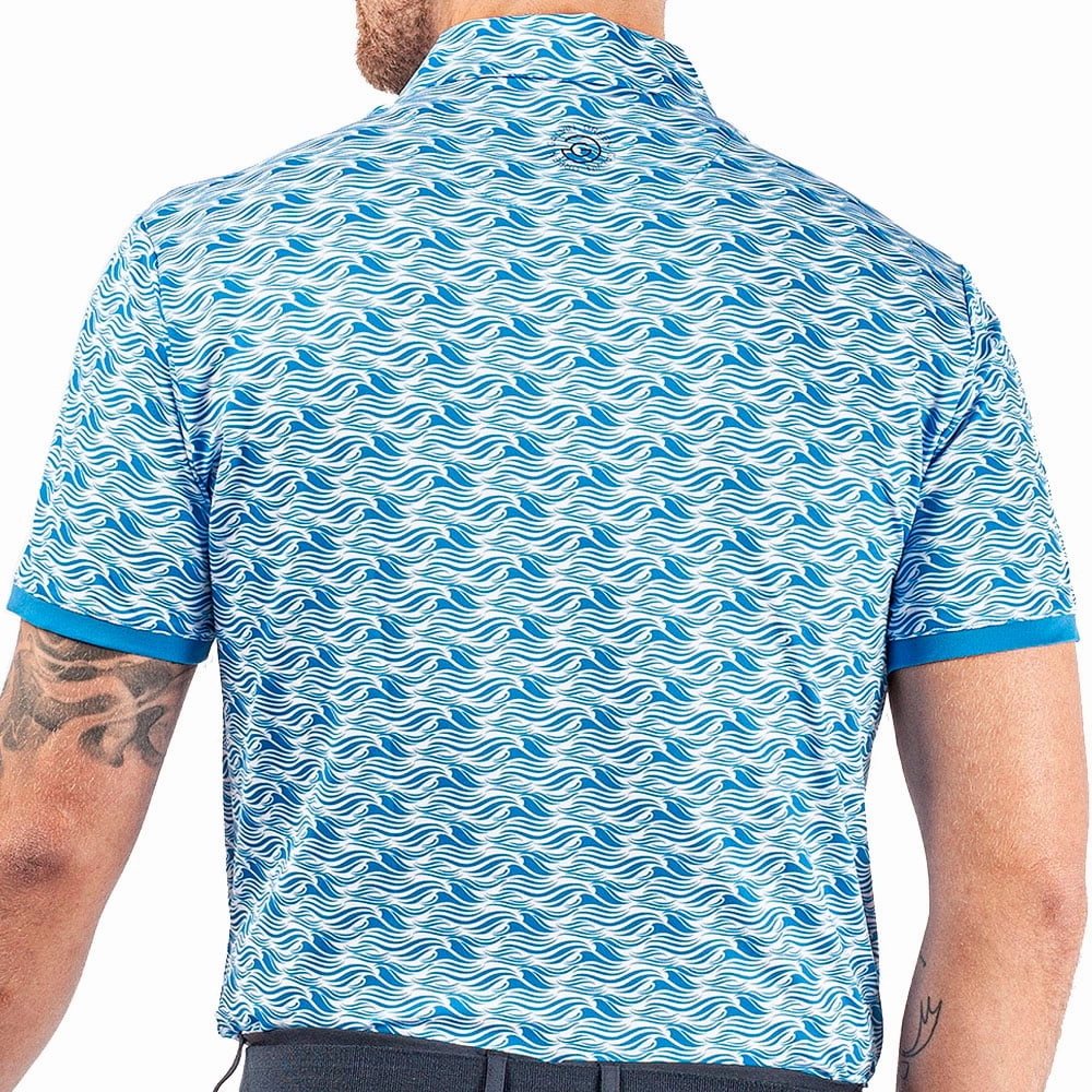 Essential Piece Antibacterial Treatment Galvin Green Madden Ventil8  Polo Shirt - Blue/White