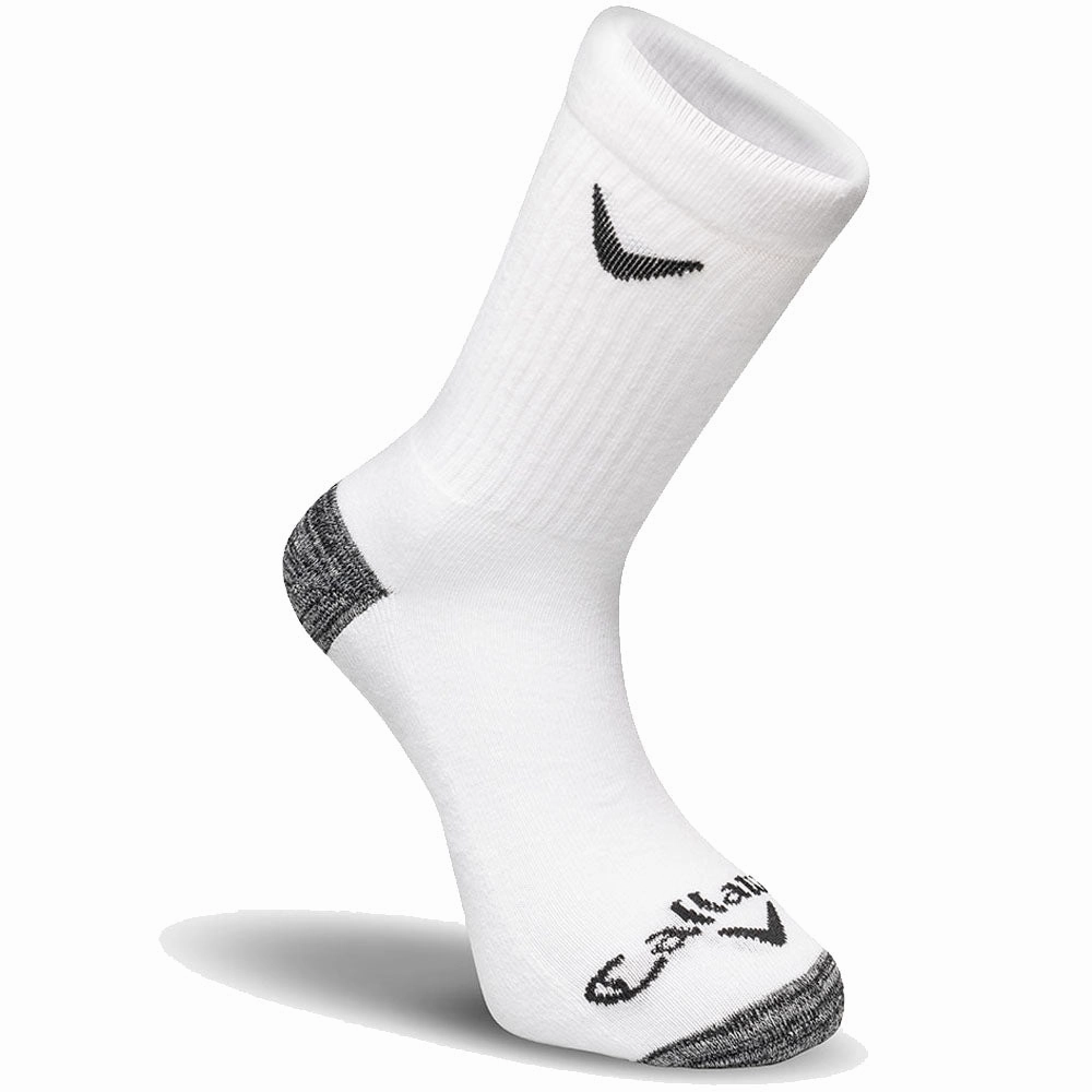 Beachwear Warm Callaway Sport Crew Socks (3 Pack) - White