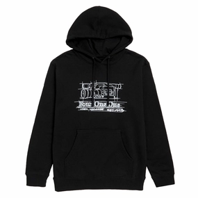 Warthog like Chest pocket 411 Icons Hoodie - Black