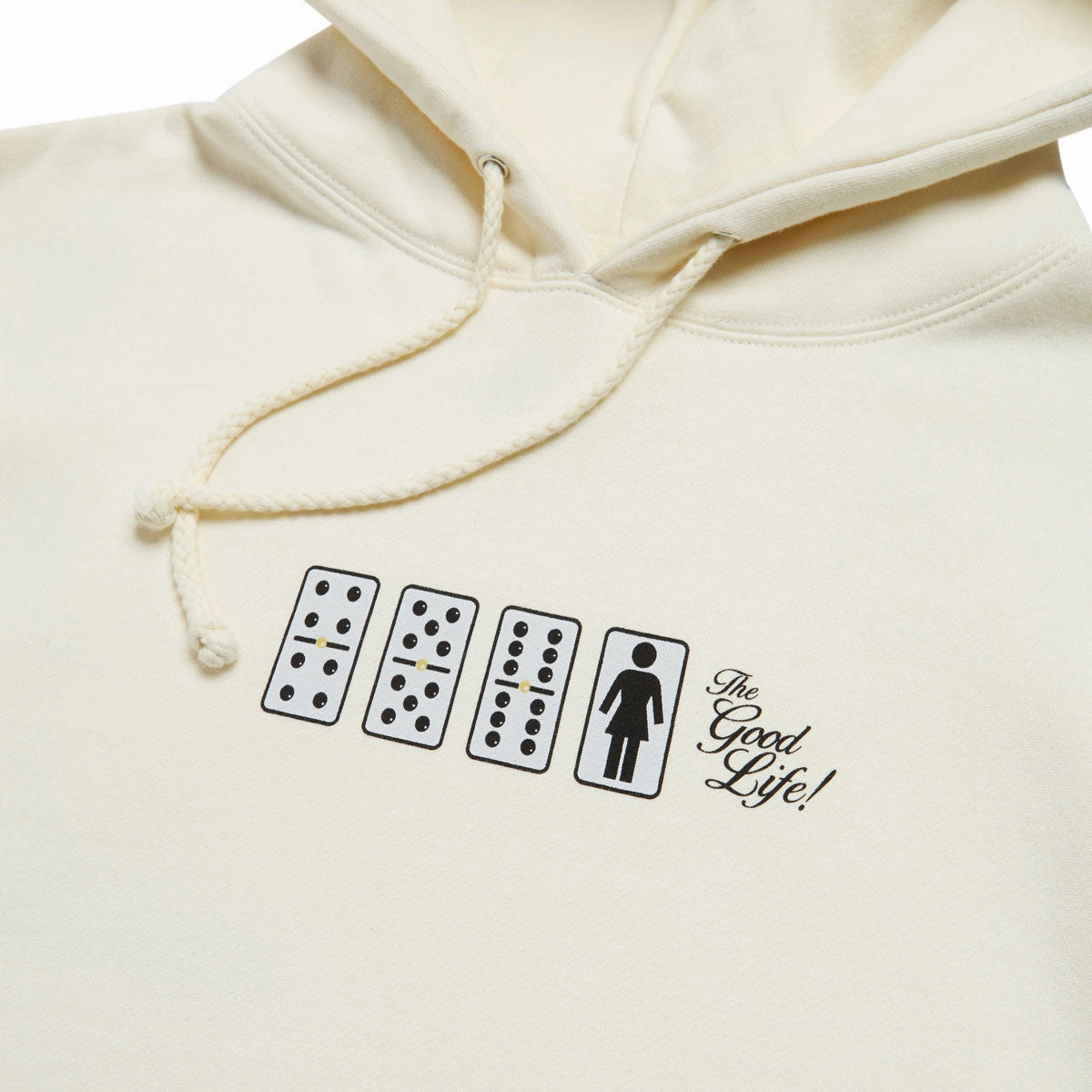 Floral Print Girl x Goodlife Hoodie - Bone