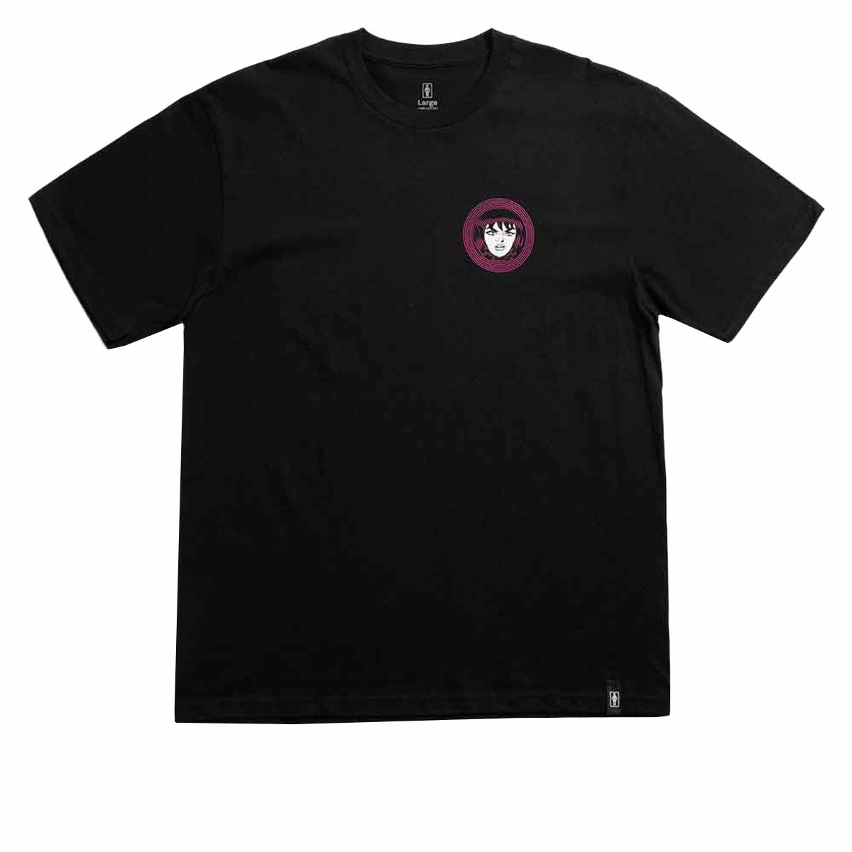 Anti-static Wear Resistant Fabric Girl Hypno Girl T-Shirt - Black