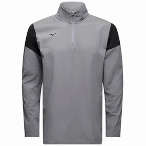 Mizuno Drop 1/4 Zip Pullover - Charcoal Outdoor Minimal