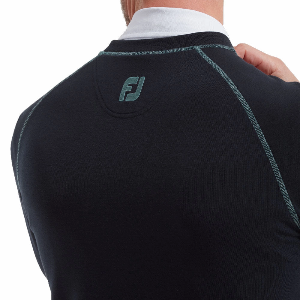 Sporty apparel FootJoy French Terry Crew Neck Sweater - Heather Navy