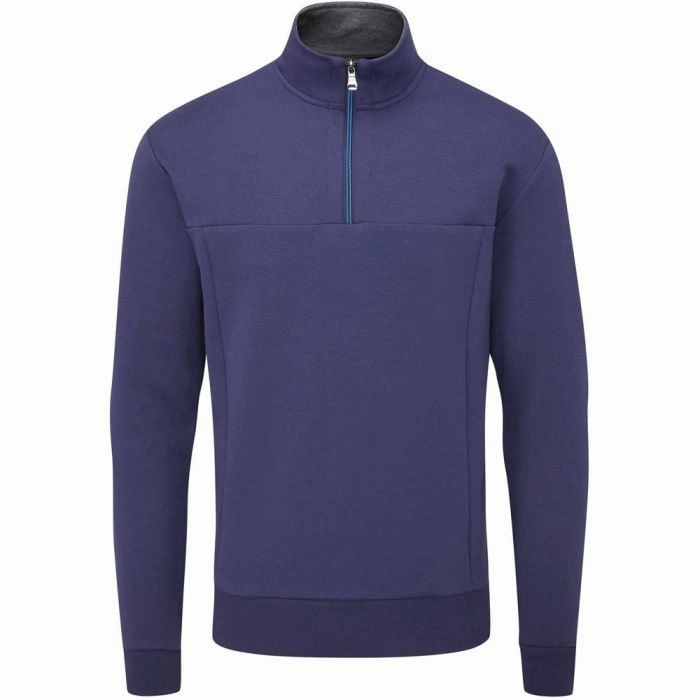 Oscar Jacobson Hawkes 1/4 Zip Pullover - Navy product industry position