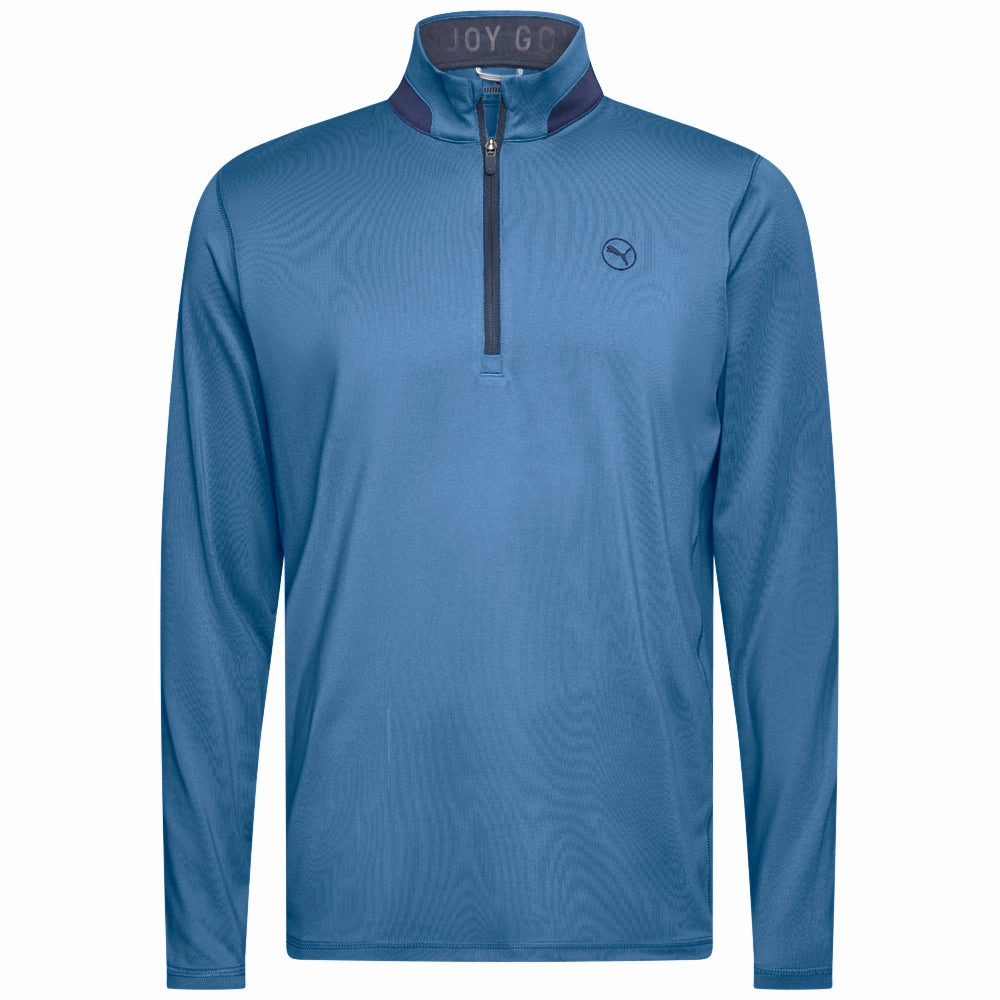 Puma Lightweight 1/4 Zip - Blue Horizon/Deep Navy product hiking suitability uncollared