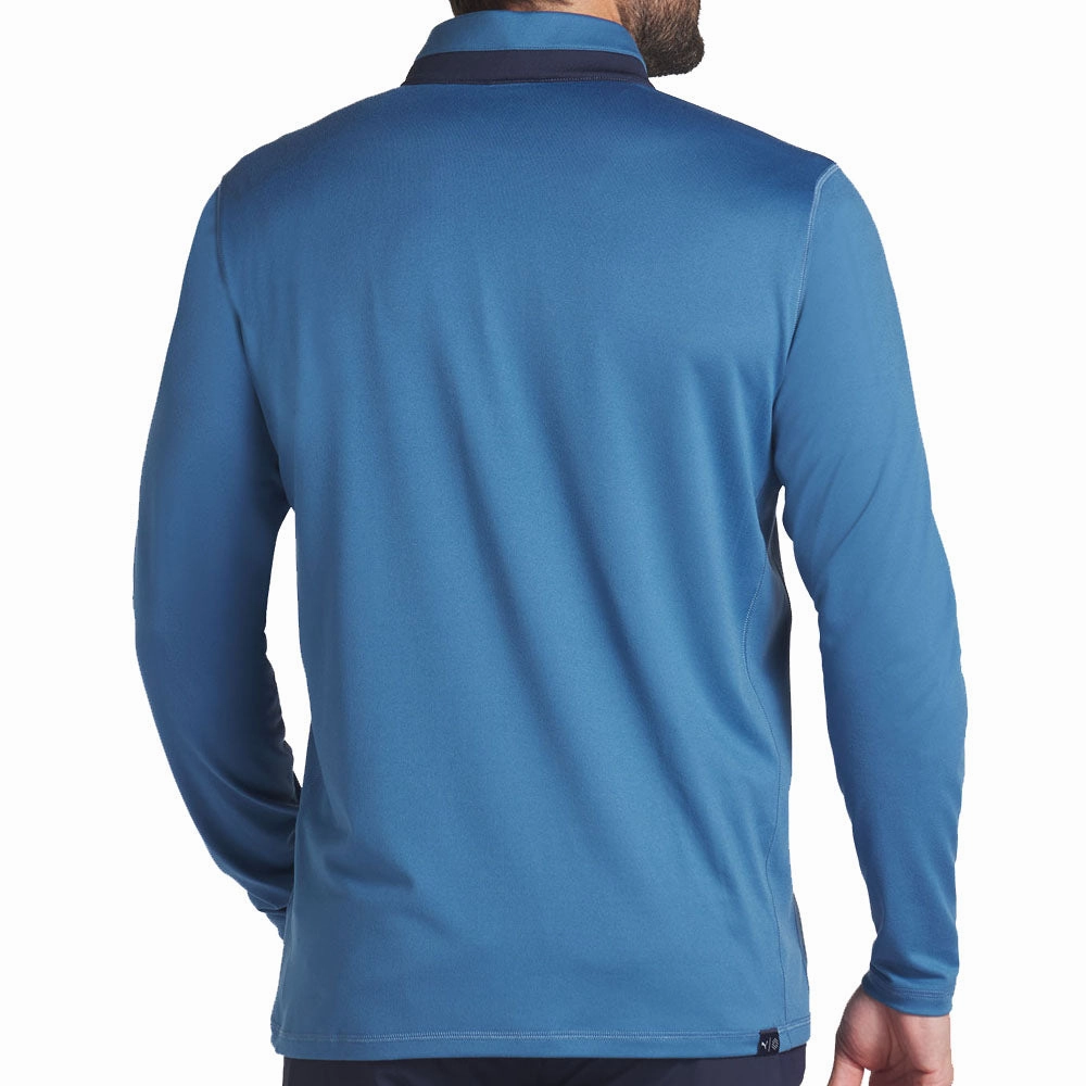 Puma Lightweight 1/4 Zip - Blue Horizon/Deep Navy Street Bold