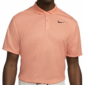 Outdoor Leisure Look ComfortOptimizedConstruction Nike Dri-FIT Victory  Cross Hatch Polo Shirt - Orange Trance/White