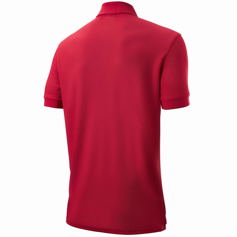Wilson Authentic Polo Shirt - Red Simple Layer Layered Hem Design
