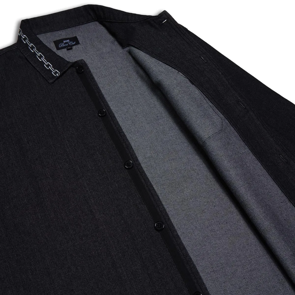 CCS Box Denim Shirt - Chain Black Modern Look Gift Idea