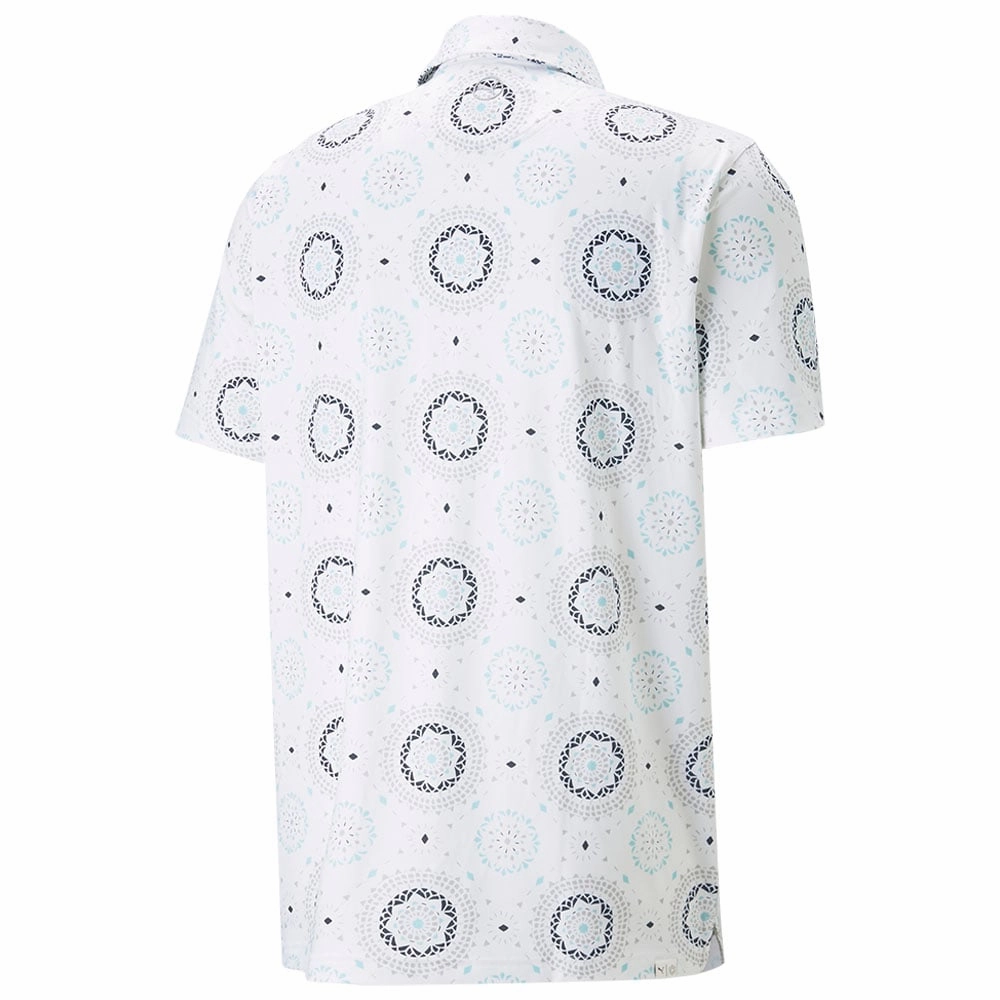Timeless and Chic Puma MATTR Rising Polo Shirt - Bright White/Tropical Aqua