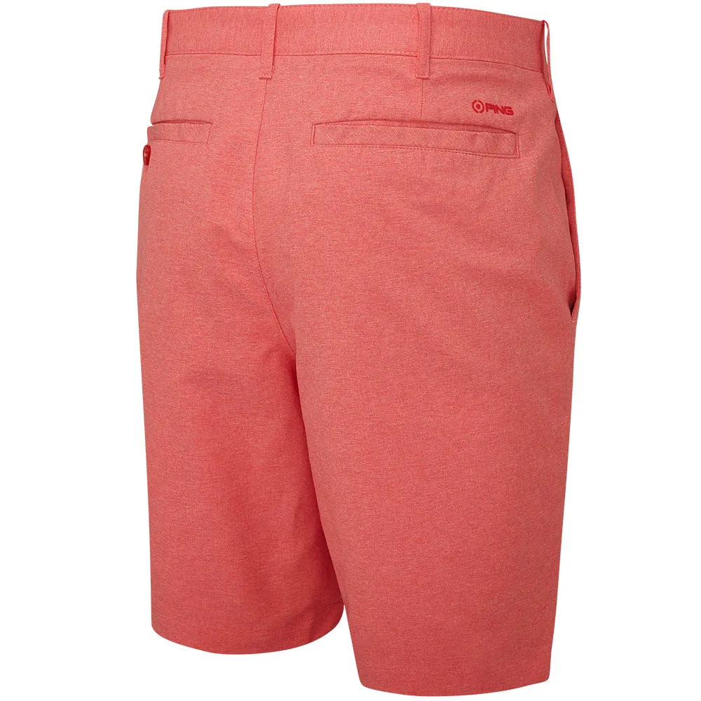 Wrinkle Free Weave Ping Bradley SensorCool Shorts - Poppy Marl