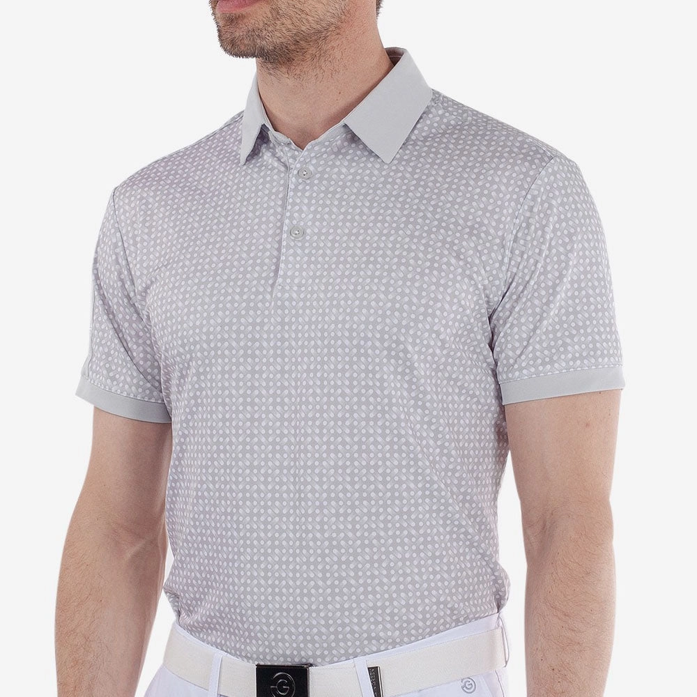 Easy Layering Galvin Green Melvin Polo Shirt - Cool Grey/White